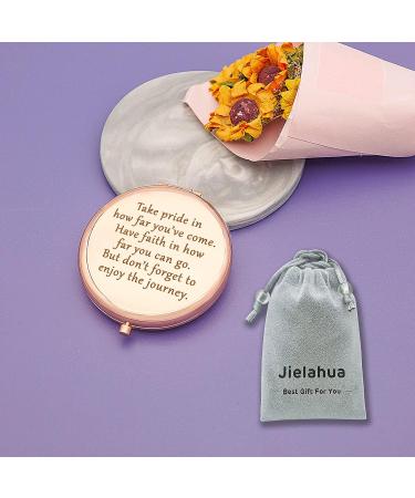 Jielahua Senior Night Graduation Compact Makeup Mirror - Motivational Gift for Girls and Teens | Perfect Christmas and Wedding Gift - Buy Online on GoSupps.com