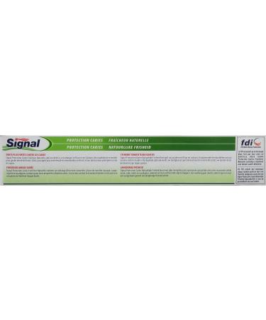 SIGNAL - Dentifrice Protection Caries Fraicheur Naturelle - Dents 10x plus fortes - Fraicheur naturelle - 95% d'ingr dients d'origine naturelle - 75ml (Lot de 3) - Buy Online on GoSupps.com