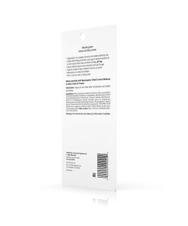 Neutrogena Shine Control Primer 1oz - Oil-Free Mattifying Formula - Buy Online on GoSupps.com