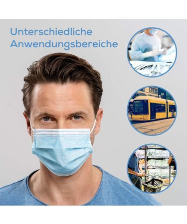 Beurer MM 15 OP Mask Type IIR - 3-Layer Medical Face Mask (50 pcs) | EU Quality Protects Against Droplets & Microorganisms - Buy Online on GoSupps.com