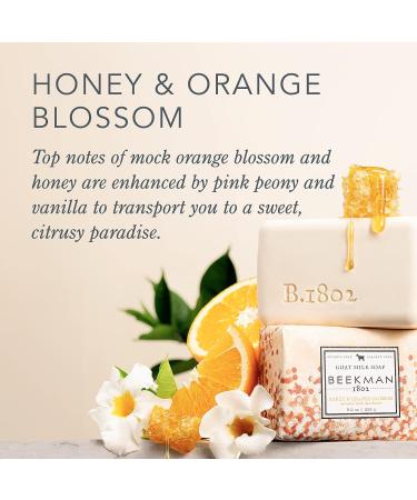 Beekman 1802 Goat Milk Soap Bar 3-Piece Set - 3.5 oz - Nourishing, Moisturizing, and Hydrating - Gentle on Sensitive Skin - Cruelty-Free - Honey & Orange Blossom - Buy Online on GoSupps.com