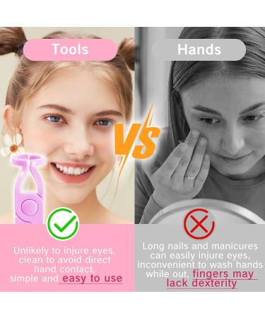 Eye Opener Pink Contact Lens Tweezers Kit - Easy Insertion/Removal Applicator with Case & Travel Tool - Buy Online on GoSupps.com