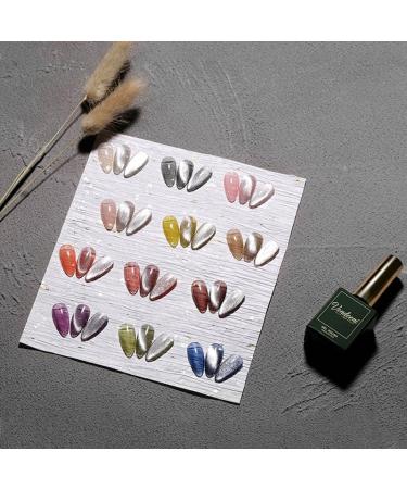 15ML Spar Cat Eye Nail Gel Polish Bright Megnetic Long Lasting Varnish UV LED Laser Glitter Galaxy Nail Lacquer - (Color: Transparent) - Buy Online on GoSupps.com