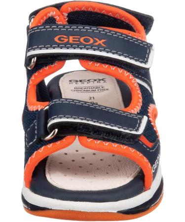 Geox Baby Boys' B Sandal Todo - Navy/Orangefluo - Size 7 UK Child - Buy Online on GoSupps.com