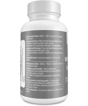 White Kidney Bean Extract Supplement - Slows Carb Digestion - 600 mg Capsules 4:1 Extract 100 Servings - Premium Natural Non-GMO Third-Party Tested Made in Canada - Nutritionn - Buy Online on GoSupps.com