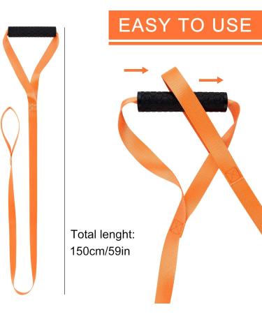 Orange Deer Towline Set with Comfortable Handle - Ideal for Dragging Wood and Large Animals - Hunters Essential Tool - Buy Online on GoSupps.com
