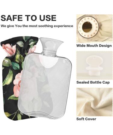 Buy BPA-Free 2L Hot Water Bottle with Spring Flowers Cover Large Hot Water Bag for Pain Relief Comfort for Bed Hands & Feet - Buy Online on GoSupps.com