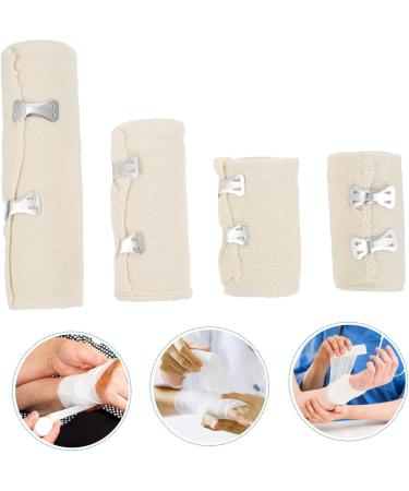 FRCOLOR 4 Rolls Elastic Band Gauze Pads - Stretchy Nylon Non-Woven Gauze (15x4.5CM) - Ideal for Wound Care & Medical Supplies - International Shipping - Buy Online on GoSupps.com