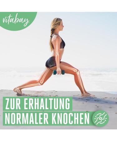 Buy Vitabay Vitamin K2 200 g - Vegan MK7 Tablets | 365 High Dose All-Trans K2 | Premium Quality Vitamin K2 Supplement for Optimal Health - Buy Online on GoSupps.com