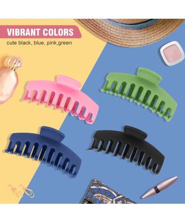 Hitituto Big Hair Claw Clips 6 Pack - Matte & Nonslip, Ideal for Thick & Thin Long Hair, Large Banana & Jaw Clips Hair Holder for Women - Buy Online on GoSupps.com