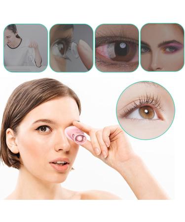 Eye Rinse Cup - Portable Eye Flush Kit Silicone Eye Washer | Soft Eye Bath Eye Cleaner Cup with Scale for Eye Washing Refresh and Clean Tired Eyes Pink - Buy Online on GoSupps.com