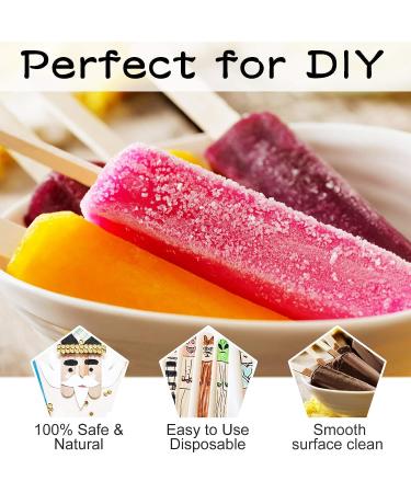 WISYOK 120 Pcs 5.9 Inch Wood Craft Sticks - Ideal for Kids Handicraft and Craft Projects - Buy Online on GoSupps.com