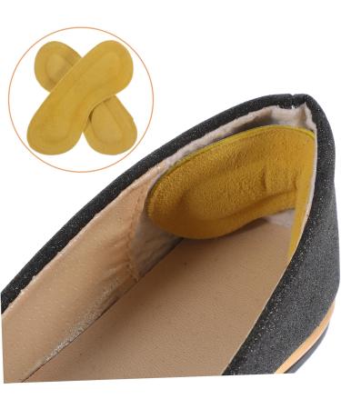 Beaupretty 4 Pairs Women's High Heel Cushion Pads - Comfortable Sole & Heel Grips for Perfect Fit - Yellow Liner Filler for Shoes 10.10x3.60x0.30CM - Buy Online on GoSupps.com