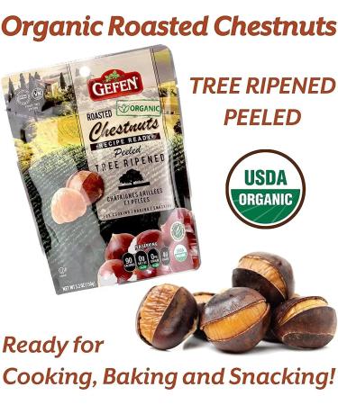 Gefen Whole Chestnuts 150g | Roasted & Peeled Ready-to-Eat Low Fat - Buy Online on GoSupps.com