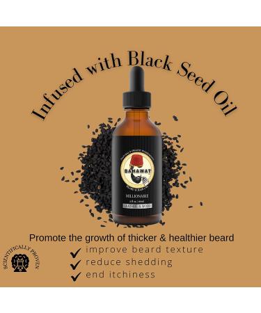 Leather & Amber Beard Oil - 2oz Beard Conditioner, Softener & Itch Eliminator | Promotes Healthy, Full Beard with Natural Ingredients - Buy Online on GoSupps.com