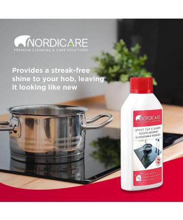 Nordicare Stove Top Cleaner Glass Ceramic - Induction Cooktop Polish & Protector 500ml - No Scrubbing Pad - Protective Film - Made In Denmark - Buy Online on GoSupps.com
