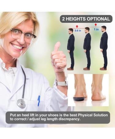 Height Increase Insoles for Leg Length Discrepancy & Pain Relief - 0.6 Inch Taller Shoe Inserts (Pack of 2) - Buy Online on GoSupps.com