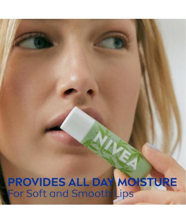 NIVEA Vegan Lip Care Hemp Seed Oil and Shea Butter Lip Balm Stick 0.17 Oz - Pack of 4 - Buy Online on GoSupps.com