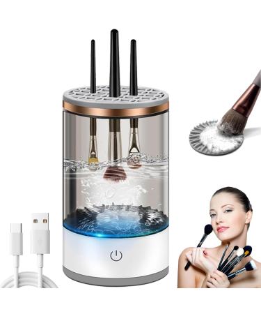 Electric Cosmetic Makeup Brush Cleaner Rechargeable Efficient Brush Cleaner For All Types Fit For All Size Makeup Brush Cleaning Tools Suitable for Makeup Brushes (black 001)
