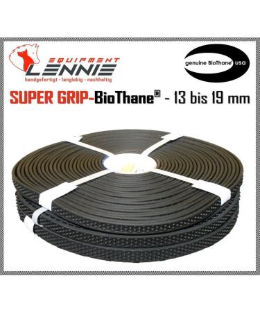 Buy BioThane Super Grip by the Meter | 13-19 mm Wide 6.4 mm Thick with Studs - Durable Black Material for International Shipping - Buy Online on GoSupps.com