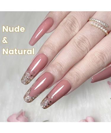YTD Likomey Nude Gel Nail Polish 15ml - Rose Pink Translucent French Jelly Skin Tone UV Varnish - Buy Online on GoSupps.com