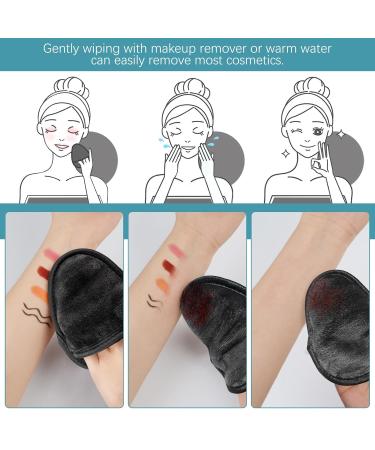 Kinhwa Reusable Makeup Remover Pads - Super Soft Microfiber Facial Cleaning Pads (12 Pack) with Laundry Bag - Washable & Eco-Friendly - Buy Online on GoSupps.com