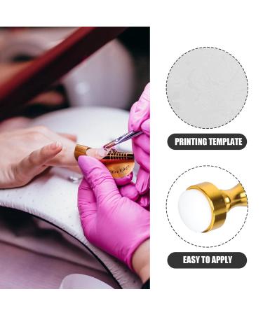 Minkissy Nail Art Stamper & Stamping Plates Set - Silicone Jelly with Scraper for DIY Nail Decor (Golden) - Perfect for International Shipping - Buy Online on GoSupps.com