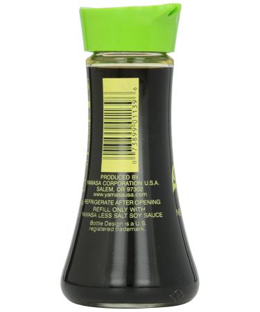 Yamasa Less Salt Low Sodium Soy Sauce, 5 fl oz Glass Dispenser - Preservative Free - Buy Online on GoSupps.com