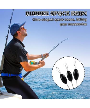 Catime 600 Pieces 6-in-1 Rubber Fishing Bobber Stoppers - Black Oval Silicone Trout Stopper Set for Rivers & Lakes - Buy Online on GoSupps.com