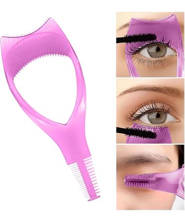 Mascara Guard For Eyelashes Eyelash Guard Reusable Mascara Guard Tool Eyelash Comb Handheld Mascara Guard Eyelashes Tool for Beginners Upper And Lower Eyelashes Hot Pink - Buy Online on GoSupps.com