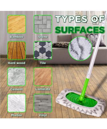Millifiber Microfiber Reusable Mop Pads | Compatible with Swiffer Sweeper Mops | 2-Pack Washable Pads for Wet & Dry Use | Mop Not Included - Buy Online on GoSupps.com