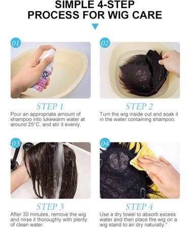 Shampoo for wigs nourishing shampoo from human hair 80 ml antistatic deep cleansing 2in1 shampoo for synthetic and natural hair improves dullness and dryness Tsuchiya - Buy Online on GoSupps.com