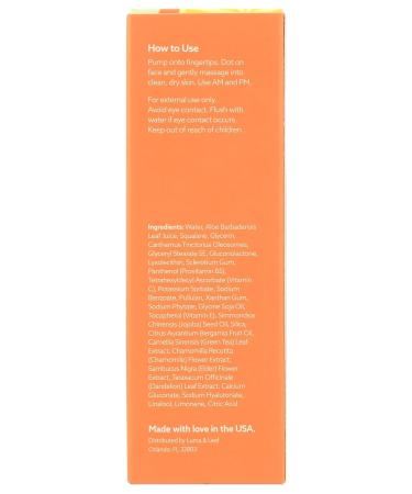 Buy LUMA & LEAF Vitamin C Face Serum - Brightening & Dark Spot Correcting Serum for Sensitive Skin - 1 FL Oz - International Shipping Available - Buy Online on GoSupps.com