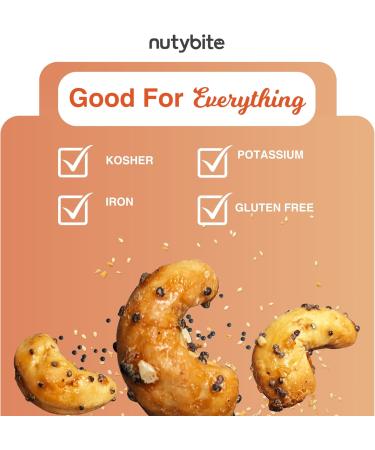 Nutybite Cashews Everything Bagel Gluten-Free Non GMO Kosher Non Artificial Flavours No Preservatives (1 x 120g) - Buy Online on GoSupps.com