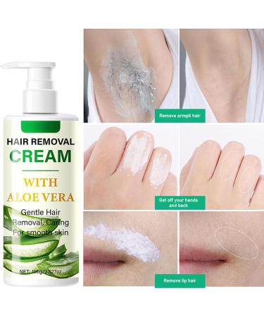 Cr me d' pilation pour homme et femme d pilatoire indolore l'aloe vera cr me d' pilation du visage pour peaux sensibles et intimes hydratante douce - Buy Online on GoSupps.com