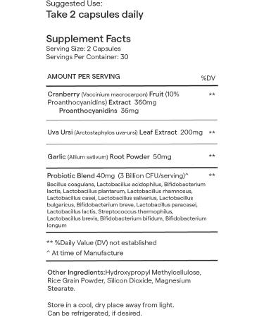 Rae Wellness Vaginal Balance Capsules - Natural UTI & Vaginal Health Supplement with Cranberry, Probiotics & Garlic - Vegan & Non-GMO - 60 Caps - Buy Online on GoSupps.com