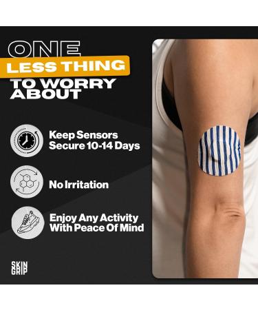 Skin Grip Adhesive Patches for Libre 2 CGM - Waterproof Sweatproof & Long-Lasting Medical Tape | Classic Pack - Buy Online on GoSupps.com