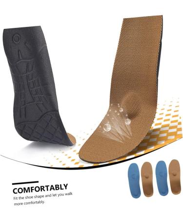 Orthopedic Tan Sneakers with Arch Support | 2 Pairs Insole Plantar Fasciitis Sports Shoes | Healeved Elastic Absorption Insoles - 25.5X8.2X2.3cm - Buy Online on GoSupps.com
