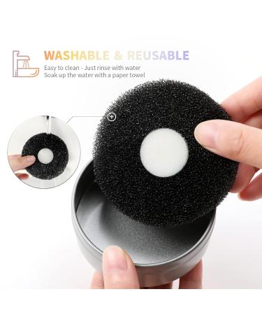 Docolor Makeup Brush Cleaner Sponge - Quick Color Removal for Makeup Brushes No Water Needed Travel-Friendly Black - Buy Online on GoSupps.com
