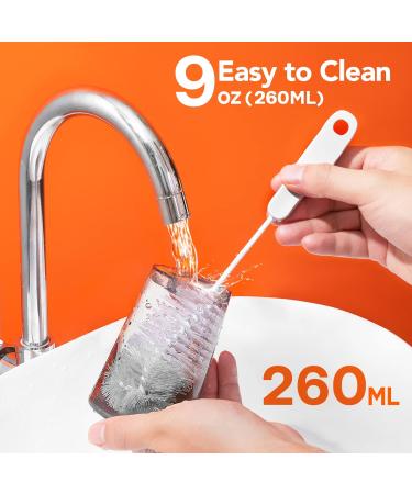 Bitvae Wireless Mouth Shower - 3 Cleaning Modes 6 Tips Waterproof Design 40 Days Use - Portable 260ml Oral Care Solution in Ice White - Buy Online on GoSupps.com