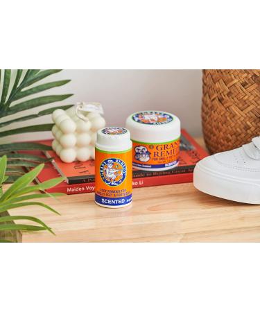 Gran's Remedy Natural Shoe Deodorizer Powder - Foot Odor Eliminator for Men, Women, Kids - Absorbs Sweat, Neutralizes Odors - Scented 1.76oz (1 Pack) - Buy Online on GoSupps.com