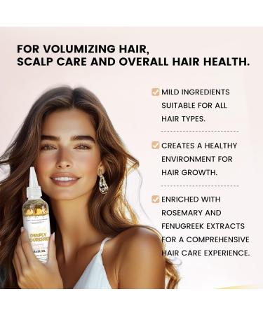 Nourrit en profondeur l'huile capillaire au romarin et au fenugrec 120 ml tous types de cheveux formule volumisante et fortifiante - Buy Online on GoSupps.com