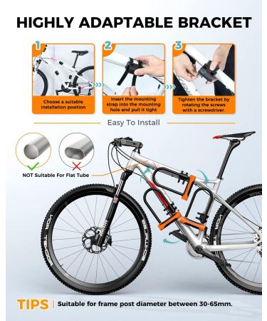 Sportneer Bike U Lock and Cable Set - Heavy Duty Anti Theft Bicycle U-Locks with 18mm Shackle - Includes 6 Ft Security Cable, Mounting Bracket, and Keys - Ideal for Road, Mountain, and Folding Bikes - Buy Online on GoSupps.com