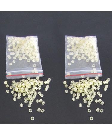 Ogquaton pellet bands 200 pieces micro pellet bait bands match coarse fishing terminal tackle 2mm rubber for fishing carp hair rigs and hooks stylish and practical