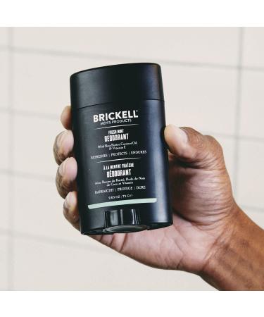 Brickell Men's Natural Deodorant - Organic & Aluminum Free, 2.65oz - Fresh Mint Scent - Buy Online on GoSupps.com