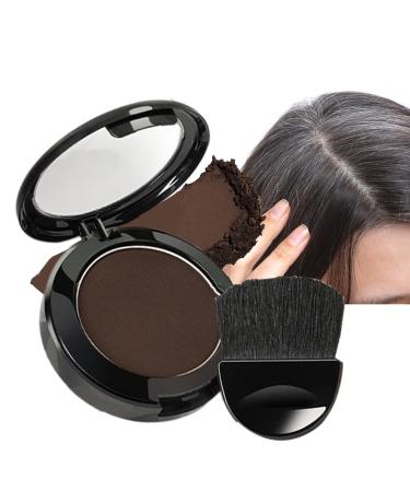 Yonuaret Hair Root Covering Powder Long Lasting Hairline Shadow Powder with Applicator and Mirror Lightweight Root Covering for Grandpa Grandma Women Instantly Thicker Fuller Look 01