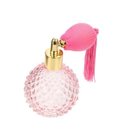 POPETPOP Empty Spray Bottle Clear Container Glitter Containers Pineapple Perfume Crystal Perfume Dispenser Container 100ml Perfume Bottle Terrariums Antique Fashion Pink Glass Travel
