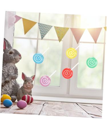 VICASKY 12 Pcs Lollipop Model Kids Toy Lollipop Props Candy Theme Decor Miniature Lollipop Tiny Flatback Embellishments Fake Lollipops Tree Hanging Ornaments Bread Child Plastic Supplies 6X3.2CMx2pcs 1 - Buy Online on GoSupps.com