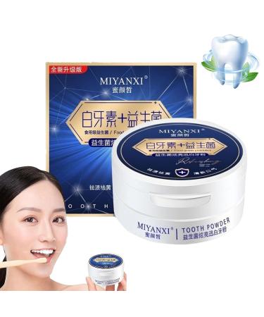 Miyanxi tooth powder tooth powder white teeth tooth whitening powder tooth elevator powder of course white teeth probiotic tooth cleaning powder to lighten and yield (1 piece)