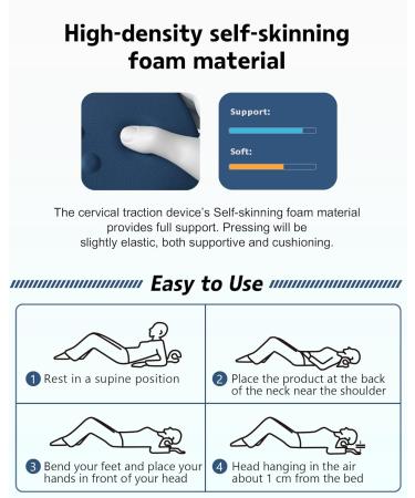 Genetic Relaxation Pillow - Portable Cervical Traction Device for Neck & Shoulder Pain Relief | International Shipping - Buy Online on GoSupps.com